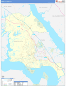 James City County, VA Digital Map Basic Style